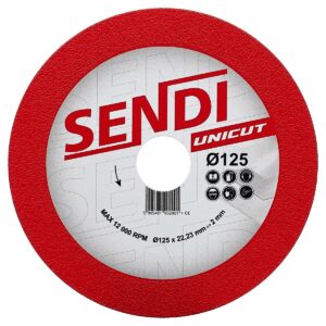 SENDI UNICUT Ø125 gyémánt csiszolókorong kerámia és üveg feldolgozásához